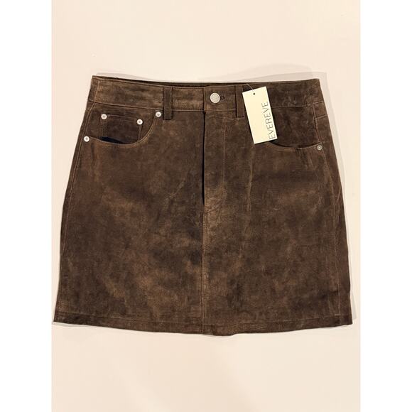 NWT Evereve Blank NYC suede skirt 29 - Picture 1 of 5